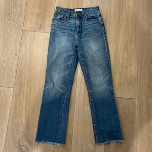 Madewell straight leg jeans size 24